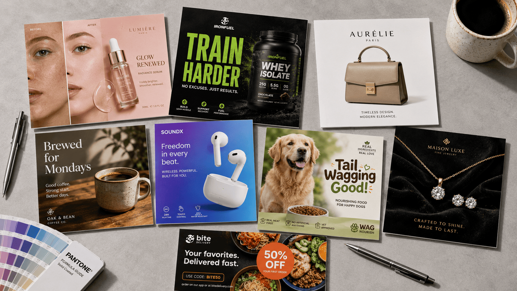 Brand graphic design example